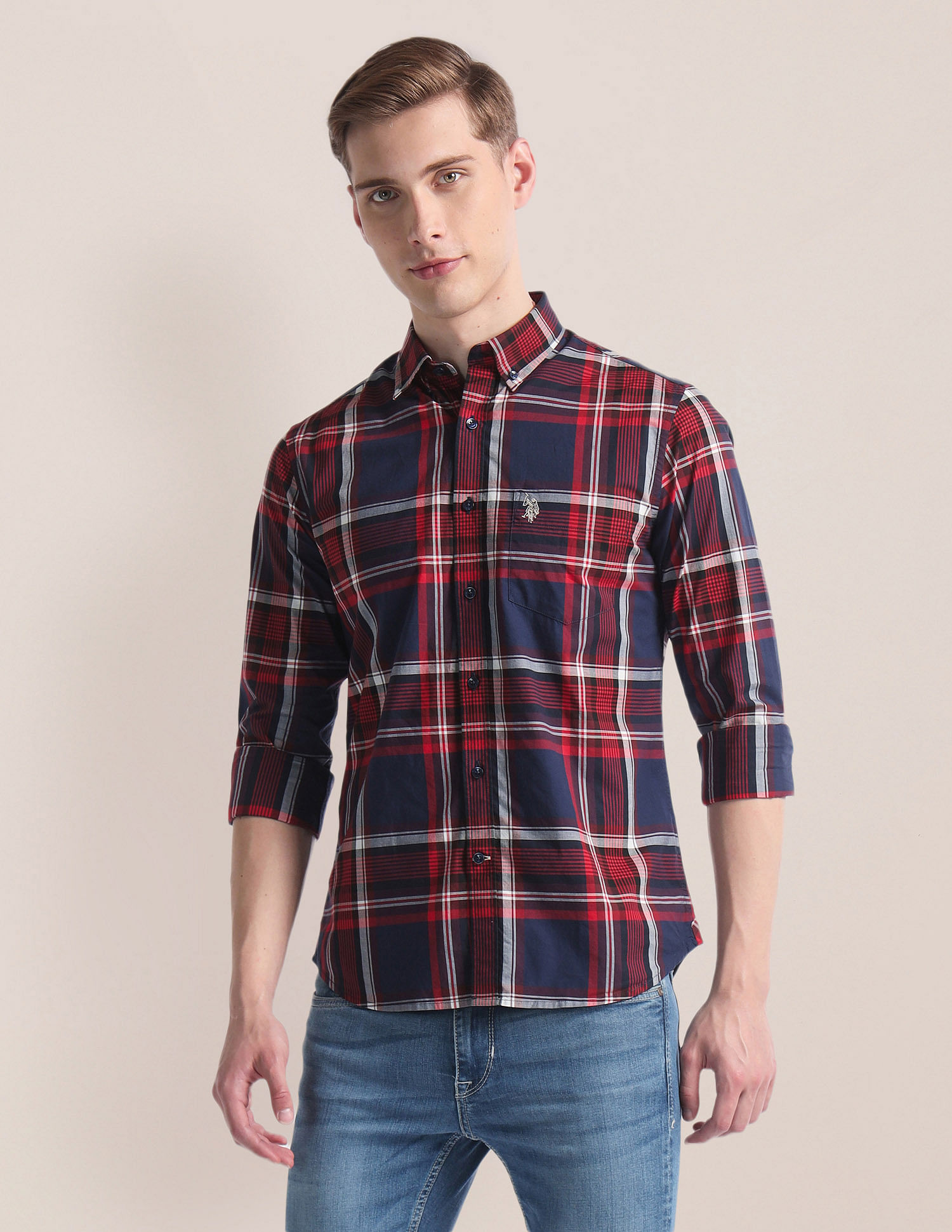 Tartan Check Premium Cotton Shirt Go Global